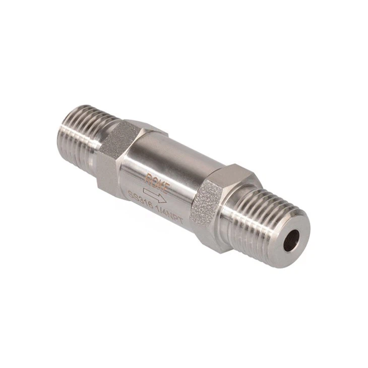 Stainless Steel Male Thread Check Valve